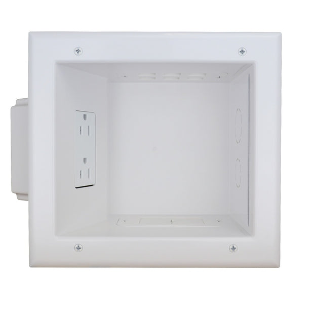 Recessed Media Box II w/ 15 Amp/125 Volt Duplex Receptacle, ETL