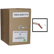 Security/Alarm Wire, White, 22/2 (22AWG 2 Conductor), Solid, CMR / Inwall rated, Pullbox, 1000 foot