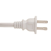 Indoor Polarized Power Extension Cord, NEMA 1-15P to 3 x NEMA 1-15R, UL/CSA, White, 16/2