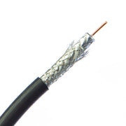 Dual Shielded Bulk RG6 Coaxial Cable, 18 AWG, Solid CCS Core, Spool, 1000 foot