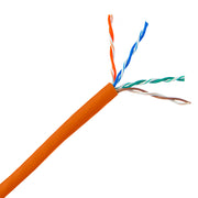 Plenum Cat6 Bulk Cable, Solid, UTP (Unshielded Twisted Pair), CMP, 23 AWG, Pullbox, UL listed, 1000 foot