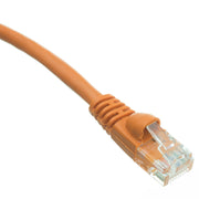 Cat5e Orange Copper Ethernet Patch Cable, Snagless/Molded Boot, POE Compliant