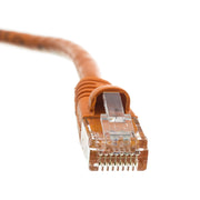 Cat5e Orange Copper Ethernet Patch Cable, Snagless/Molded Boot, POE Compliant