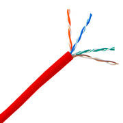 Plenum Cat6 Bulk Cable, Solid, UTP (Unshielded Twisted Pair), CMP, 23 AWG, Pullbox, UL listed, 1000 foot