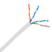 Cat5e Gray Copper Ethernet Cable, Solid, UTP (Unshielded Twisted Pair), POE Compliant, Pullbox, 500 foot