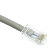 Cat5e Gray Copper Ethernet Patch Cable, Bootless, POE Compliant