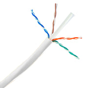 Bulk Cat6 Ethernet Cable, Solid, UTP (Unshielded Twisted Pair), Riser Rated(CMR), Pullbox, 1000 foot