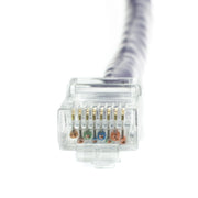 Cat6 Purple Copper Ethernet Patch Cable, Bootless, POE Compliant