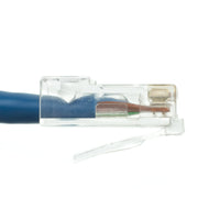 Cat6 Blue Copper Ethernet Patch Cable, Bootless, POE Compliant