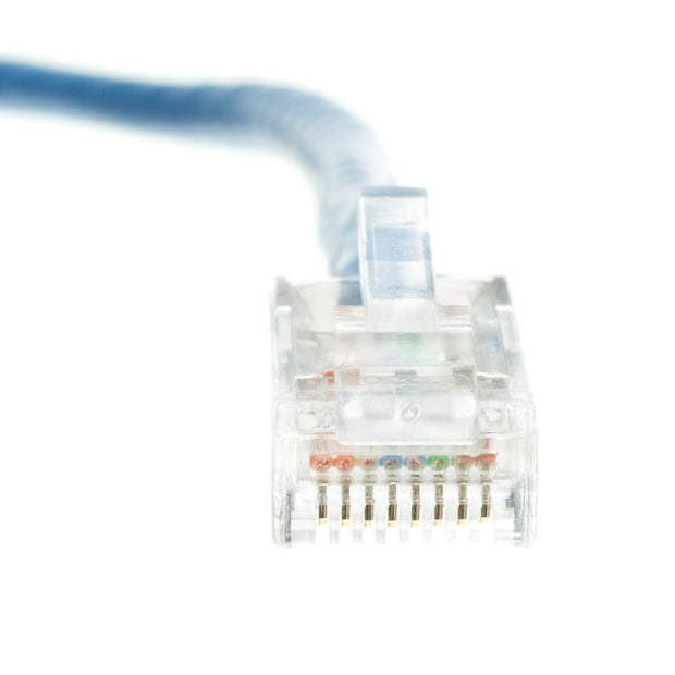 Cat6 Blue Copper Ethernet Patch Cable, Bootless, POE Compliant