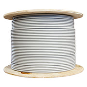 Shielded Cat6 Ethernet Cable, Solid 23 AWG Copper, POE Compliant, Spool, 1000 foot