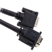 Plenum SVGA Cable, Black, HD15 Male, Coaxial Construction, Shielded