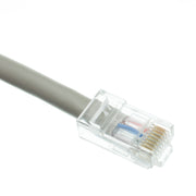 Plenum Cat5e Gray Ethernet Patch Cable, CMP, 24 AWG, Bootless