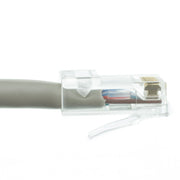 Plenum Cat5e Gray Ethernet Patch Cable, CMP, 24 AWG, Bootless