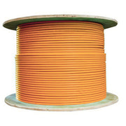 Armored Plenum 6 Strand Indoor Fiber Optic Distribution Cable, OM1 62.5/125 Multimode, Corning Optical Fiber, Orange, Spool, 500 foot