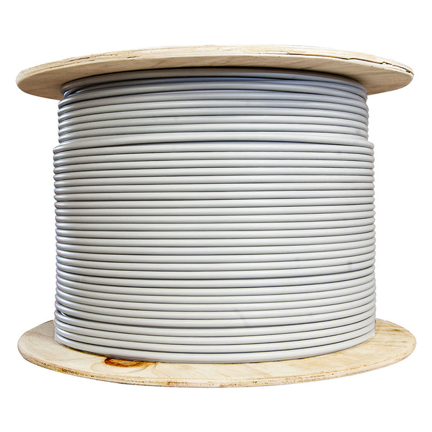 Cat6a Copper Ethernet Cable, 10 Gigabit Stranded, UTP (Unshielded Twisted Pair), POE Compliant, 500Mhz, 24 AWG, Spool, 1000 foot