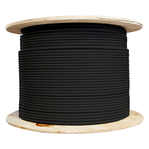 Cat6a Copper Ethernet Cable, 10 Gigabit Stranded, UTP (Unshielded Twisted Pair), POE Compliant, 500Mhz, 24 AWG, Spool, 1000 foot