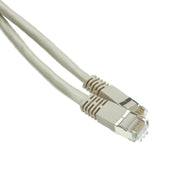 Shielded Cat6a Gray Copper Ethernet Patch Cable, 10 Gigabit, Snagless/Molded Boot, POE Compliant, 500 MHz