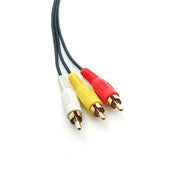 3Ft RCA M/M x 3 Audio/Video Cable Gold Plated