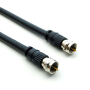 6Ft F-Type Screw-on RG6 Cable Black