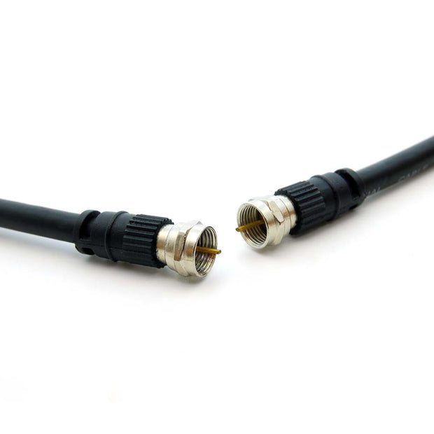 6Ft F-Type Screw-on RG6 Cable Black