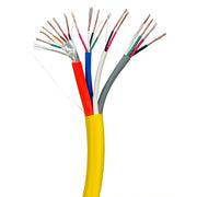 1000Ft Access Control Cable Plenum (CMP) Yellow (18AWG/4C + 22AWG/4C + 22AWG/2C + 22AWG/6C