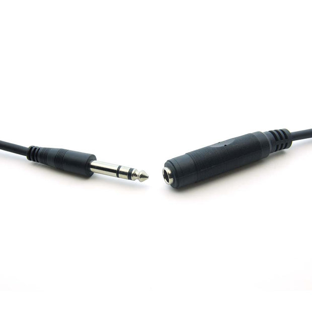 25Ft 1/4" Stereo Male/Female Cable