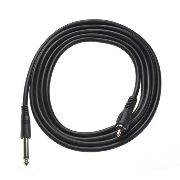 6Ft 1/4" Mono plug to RCA Male