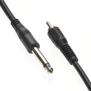 6Ft 1/4" Mono plug to RCA Male