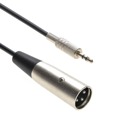 10Ft XLR Male to 3.5mm Stereo TRS (Balanced Audio) Male Cable