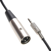 6Ft XLR Male to 3.5mm Stereo TRS (Balanced Audio) Male Cable