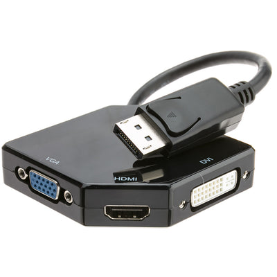 DisplayPort to HDMI, VGA or DVI, 3-IN-1 Adapter