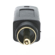 S Video to RCA Adapter, S-Video (MiniDin4) Female to RCA Male, Gold Connectors