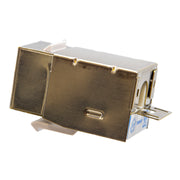 Slimline Shielded Cat5e Keystone Jack, RJ45 Female to 110 Punch Down