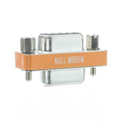 Mini Null Modem Adapter, DB9 Female to DB9 Female