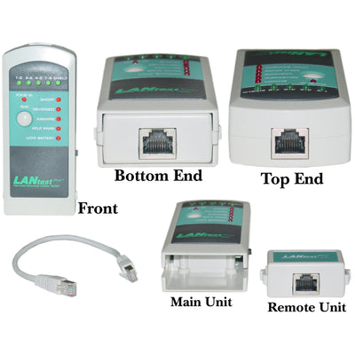 LanTester Cable Tester Pro, Detect Wiring Faults and Wiring Mistakes, Includes AAA Battery