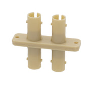 ST/ST Duplex Adapter with Plastic Housing, Fiber Optic Coupler