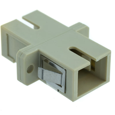 Fiber Optic Coupler, SC/SC Female, Simplex, Plastic Housing