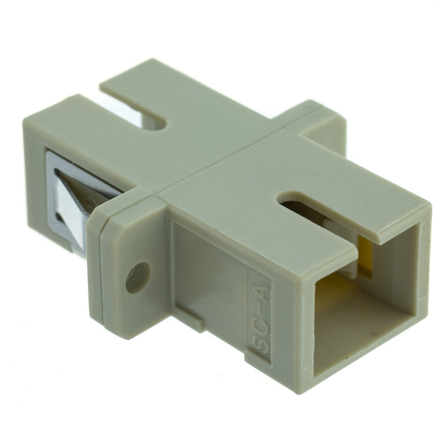 Fiber Optic Coupler, SC/SC Female, Simplex, Plastic Housing