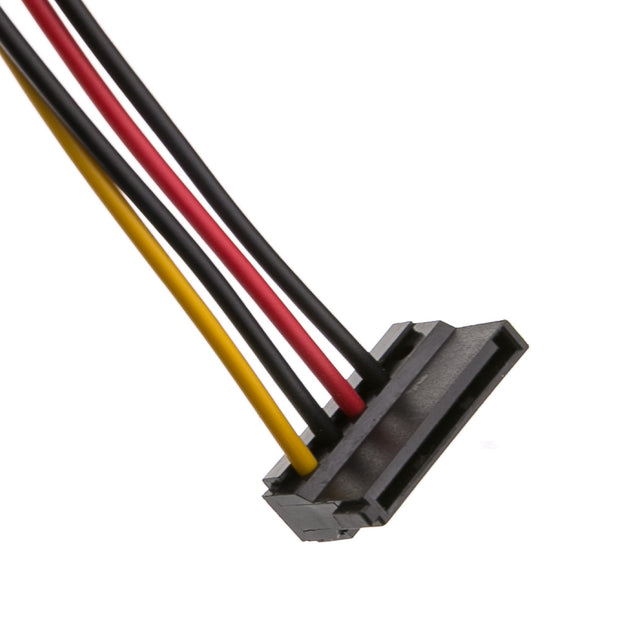 Molex to Dual SATA Power Cable, 4 Pin Molex Male to Dual Serial ATA Female, 14 inch