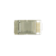 Shielded Cat6 Crimp Connectors for Stranded Cable w/guides, POE Compliant, 100 pieces