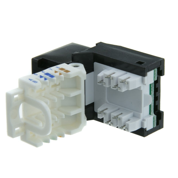 Cat6 Keystone Jack, Toolless, RJ45 Female