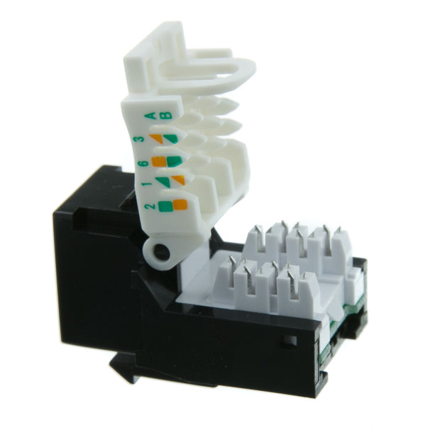 Cat6 Keystone Jack, Toolless, RJ45 Female