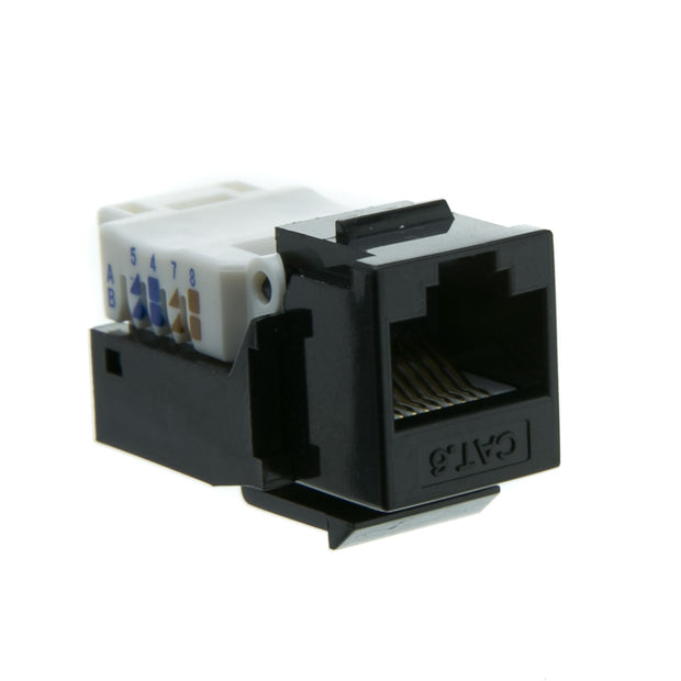 Cat6 Keystone Jack, Toolless, RJ45 Female