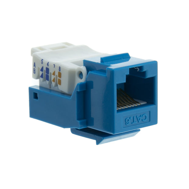 Cat6 Keystone Jack, Toolless, RJ45 Female