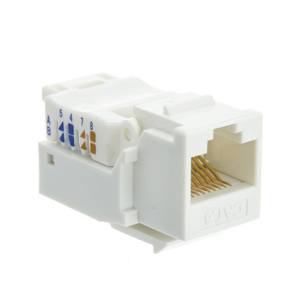 Cat6 Keystone Jack, Toolless, RJ45 Female