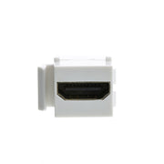 HDMI High Speed Keystone Insert Coupler, HDMI Type-A Female To HDMI Type-A Female, 4K 60Hz, White