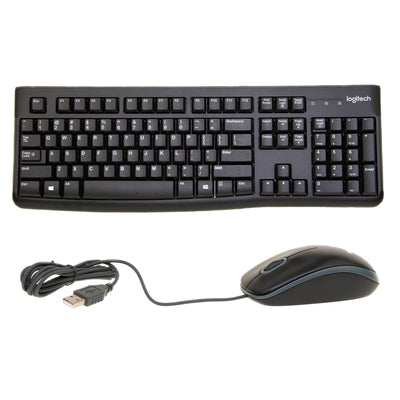 Logitech MK-120 USB Keyboard and Mouse Combo, Black