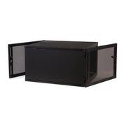 8U Compact Server Cabinet, with adjustable rails, caster wheels, 400 lbs capacity, Vented Door