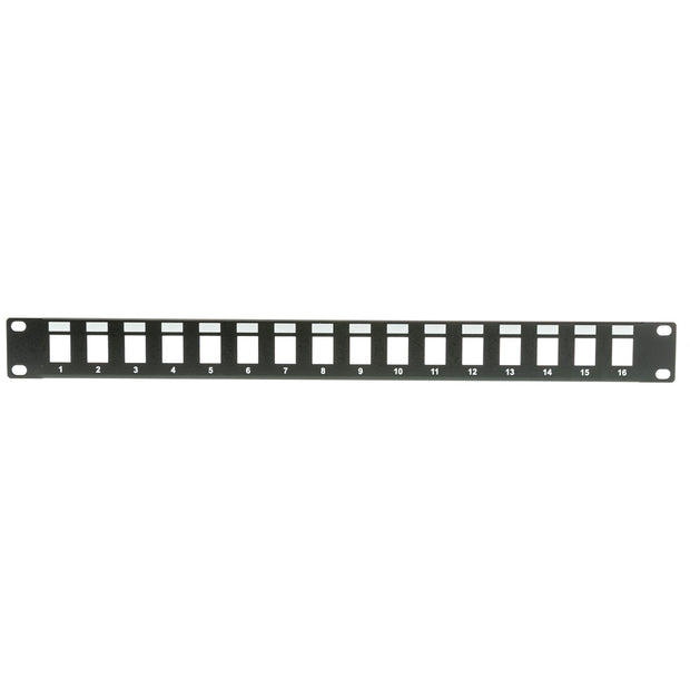 Rackmount Blank Keystone Patch Panel, 3U